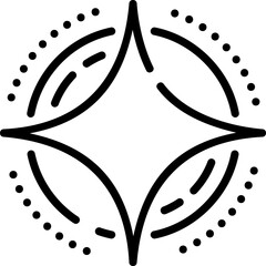 Star line editable icon. Editable stroke. Vector illustration.