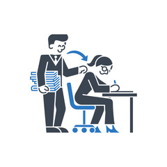 Boss Giving Instructions Icon