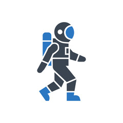 Walking Astronaut Icon