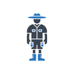 Explorer Standing Icon