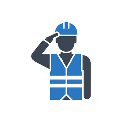 Safety Salute Icon