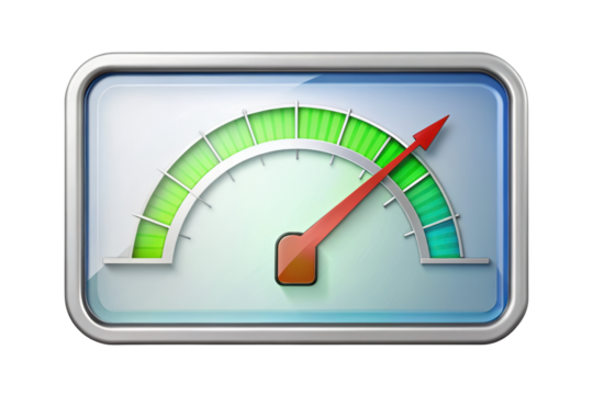 Digital Gauge Display for Measuring Performance Levels