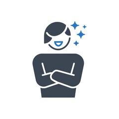 Self Assured Person Icon