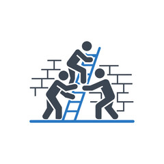 Team Ladder Support Icon