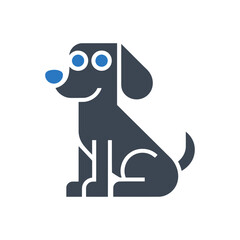 Friendly Dog Cartoon Icon