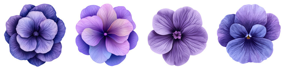 Obraz premium Vibrant purple flowers in bloom