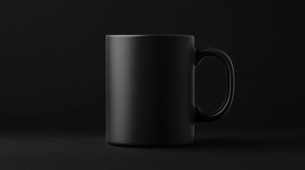 Obraz premium Black Mug Mockup