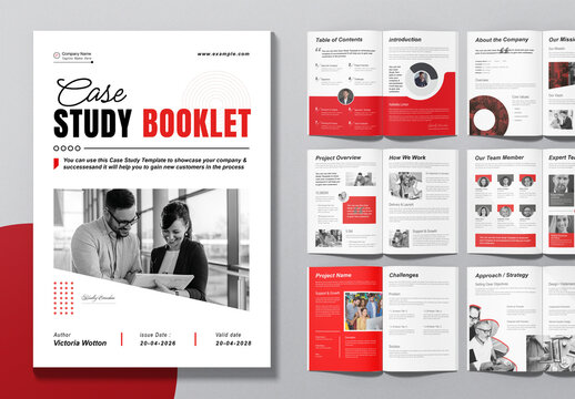 Case Study Booklet Template