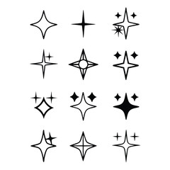 Obraz premium black and white stars