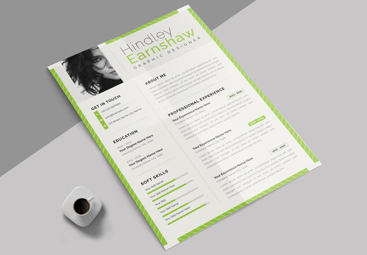 Modern Resume Template Layout