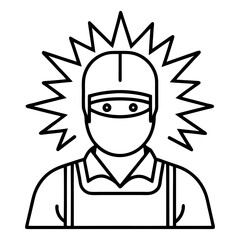 welder clipart vector design
