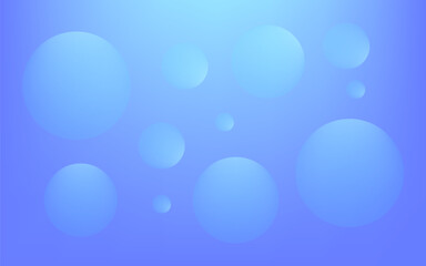 Blue Bubbles abstract background light with gradient color for banner, poster