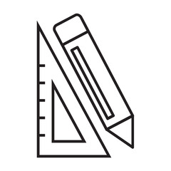 pencil and ruler line