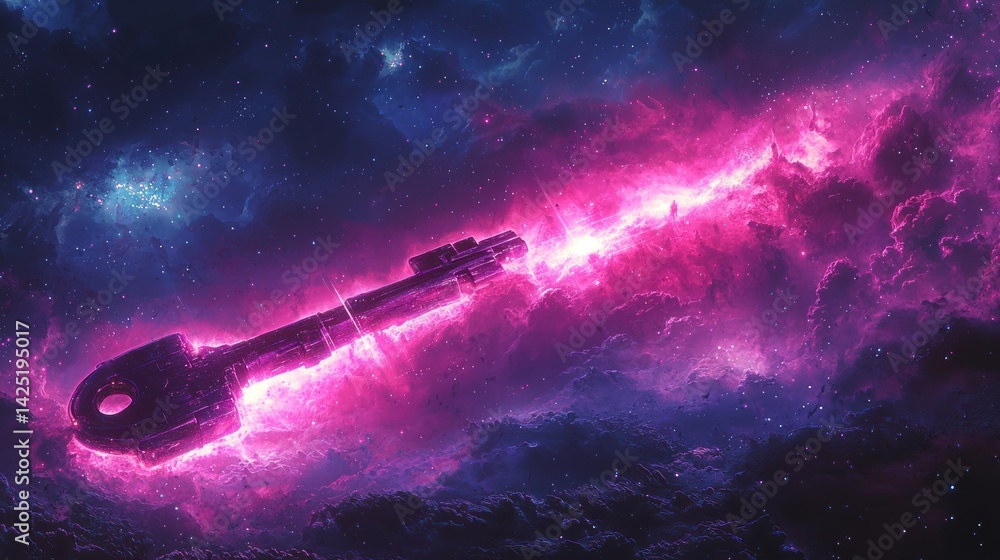 Poster cosmic key:unlocking the universe's mysteries