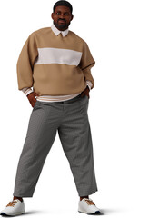 young man posing with hands in pockets