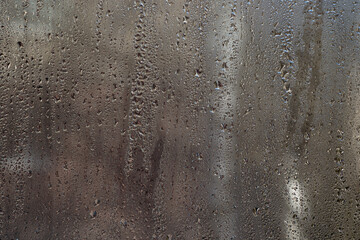 water drops on wet glass. background.