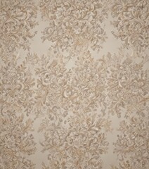 Elegant neutral damask, intricate lace-like baroque pattern , decor pattern, ivory