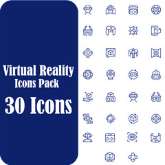 Virtual reality pack design , vector icon, symbol, 