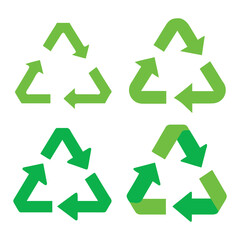 Obraz premium recycle symbol set
