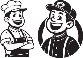 Smiling Mascot Vector Pack: Funny Cartoon Characters & Branding Elements