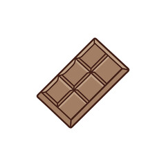 Delicious Doodle Icon of a Chocolate Bar for Sweet Treat Lovers