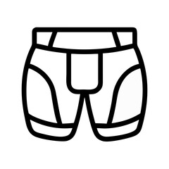 Safety Briefs or Protective Shorts Icon Design