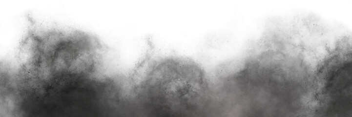 Dark Smoke Cloud with Dust Particles