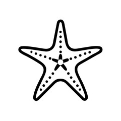 Starfish with Five Arms Icon Design