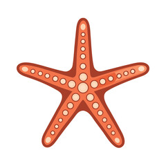 Starfish with Five Arms Icon Design