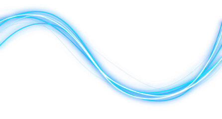 Glowing red Dynamic Neon Waves on transparent Background