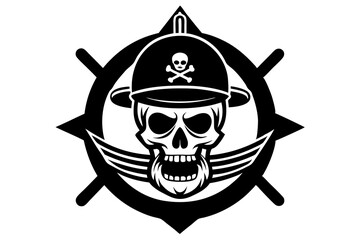 Pirate Skull and Crossbones Tattoo Design