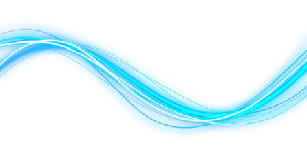 Vibrant Flowing red Neon Line Waves