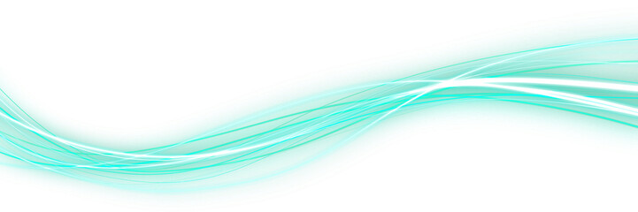 Electric Wavy red Neon Light Lines Effect