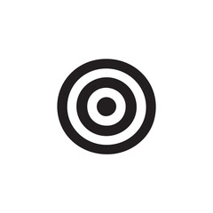 black target isolated on white