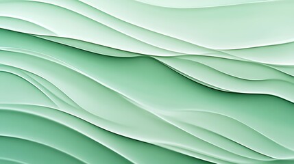 Abstract Green Wave Pattern.