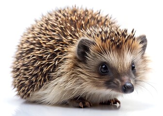 Fototapeta premium hedgehog on a white background