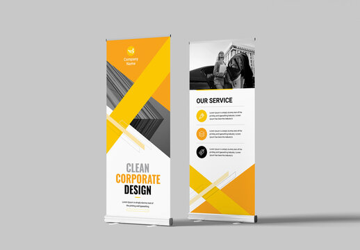 Clean Corporate Business Rollup Banner Layout