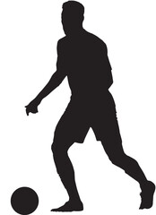  Soccer Player Silhouette, Football Player Icon