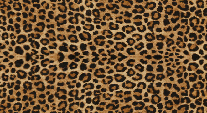 Leopard print pattern textile design seamless spotted surface background,  Generative AI