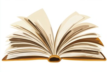 Fototapeta premium open book isolated
