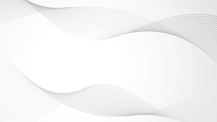Fototapeta premium abstract white wave line banner background futuristic business presentation vector design