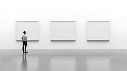 Fototapeta premium Empty gallery, contemplation