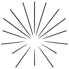 Obraz premium Light rays from above with white background 