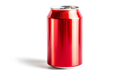 Obraz premium Red soda can on white background (1)