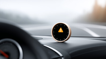 notification sign appears with exclamation mark, alerting of potential danger