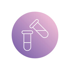 Test Tube icon vector stock illustration