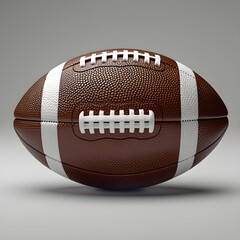 American Football Ball on Transparent Background – High-Resolution Sports PNG Image, Generative AI