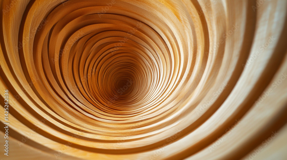 Aufkleber radiating concentric lines forming a dynamic illusion of depth and texture in a circular pattern of 