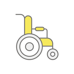Wheelchair icon vector stock illustration