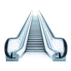 Modern Escalator Isolated on a transparent background